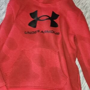 Under Armour Scarlet Pullover with Black Logo